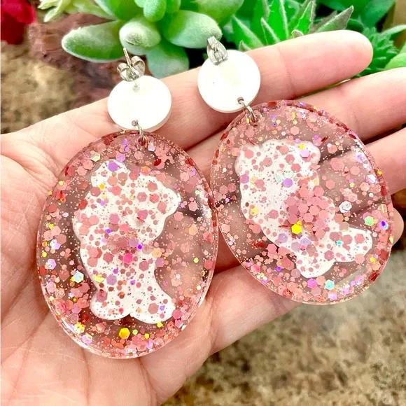 Care Bear Acrylic Dangle Earrings - Picture 4 of 4